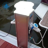 Bollards marins en acier inoxydable avec socle à énergie hydraulique, fonction de stabilisation par lumière LED et alimentation électronique