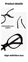 Montura de Gafas TR90 con Protección Anti-luz Azul, Ultraligera, Retro, Elegante y Moderna, con Logotipo Personalizado para Hombre y Mujer