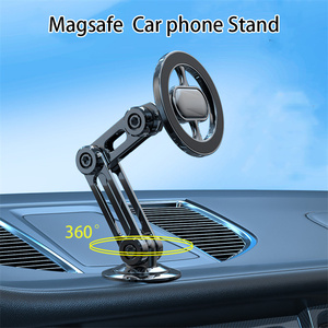 Pour <span class=keywords><strong>Magsafe</strong></span> 360 rotation métal magnétique voiture <span class=keywords><strong>support</strong></span> pour téléphone pliable <span class=keywords><strong>support</strong></span> de téléphone évent aimant <span class=keywords><strong>support</strong></span> GPS <span class=keywords><strong>Support</strong></span> pour tous les téléphones - Product Image 3