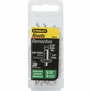 Rivets Stanley 5/32 po 4 mm en aluminium, paquet de 20 - Product Image 2