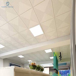 Personnalisé ignifuge insonorisé 3d aluminium <span class=keywords><strong>plafond</strong></span> <span class=keywords><strong>acoustique</strong></span> 2x4 <span class=keywords><strong>faux</strong></span> <span class=keywords><strong>plafond</strong></span> <span class=keywords><strong>acoustique</strong></span> en métal <span class=keywords><strong>600x600</strong></span> - Product Image 4