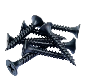 Tornillos para paneles de yeso de acero inoxidable de 25 mm, negros, autorroscantes, de cabeza plana avellanada, M4 M5 disponibles en 50 mm, 100 mm, 180 mm para madera - Product Image 4