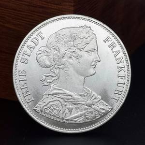Moneda Conmemorativa del Taler Alemán de Frankfurt de 1866, Artículo Coleccionable Clásico Más Vendido - Product Image 4