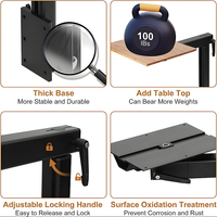 Pieds de table amovibles rotatifs pour outils de véhicule de yacht de camping-car avec cadre de table extractible