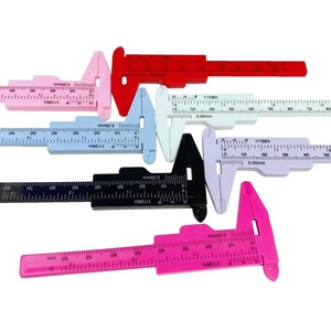 80mm Mini Plastic Eyebrow Ruler Colorful Permanent Makeup Measuring <b>Tool</b> for Tattoo Training - Product Image 1