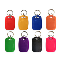 Porte-clés RFID 13,56 MHz 1k étanche en ABS pour contrôle d'accès, puce TK4100 125 kHz sans contact, format carré