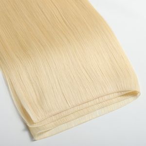 Фабричная двойная вытянута, натуральные необработанные бразильские прямые волосы Remy ручной работы для наращивания Geunis, 613 светлые 100% человеческие волосы - Product Image 3