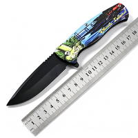 Couteau pliant tout acier personnalisé avec n'importe quel motif, fait main, pour le camping en plein air, la survie, la chasse, couteau de poche OEM