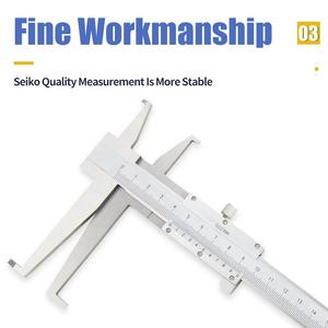 9-300mm ponta de faca dentro do sulco Vernier <span class=keywords><strong>Caliper</strong></span> com garra dupla profissional Inner Vernier Calipers Caliber - Product Image 3