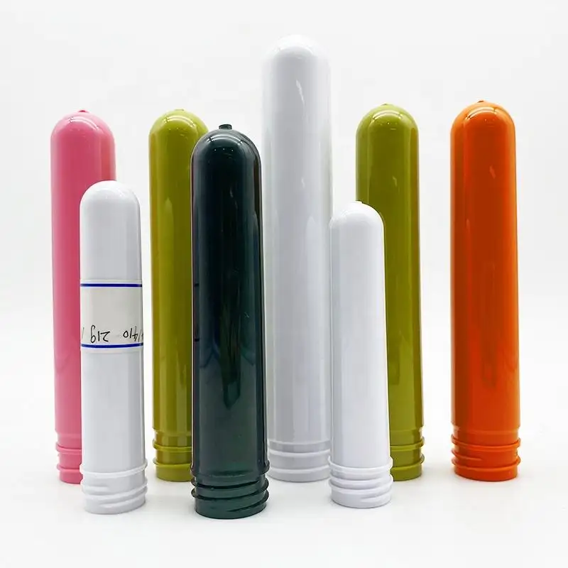 Fábrica de Alimentação Branco 24g 24mm Pescoço Tamanho plástico 24/410 beleza embalagem pet preforma para garrafas cosméticas
