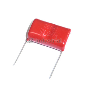ตัวเก็บประจุแบบฟิล์มโพลีเอสเตอร์<span class=keywords><strong>104J</strong></span> QZ 2000V 100nF 0.1uF 0.1MFD 5% P = 25mm 2KV 2000V <span class=keywords><strong>104J</strong></span> CBB81 2000V - Product Image 1