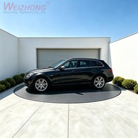 Plateforme tournante pour voiture avec transmission par engrenages et fonctionnement silencieux, idéale pour les concessionnaires automobiles et les zones de vente.