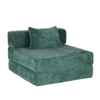 Canapé modulaire sans accoudoirs en tissu chenille, fauteuil simple empilable pour appartement