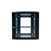 Armoire réseau murale et sur pied double usage de 0,8 mètre, 800*600*450mm, armoire serveur en acier SPCC avec porte en verre trempé, en stock