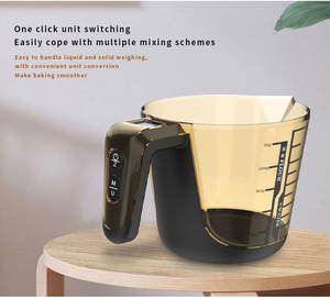 Venta al por mayor Hogar 1000ml <span class=keywords><strong>Nuevo</strong></span> diseño Digital Cocina Pesaje Separable Líquido Taza medidora Báscula - Product Image 5