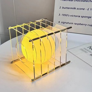 Lámpara de escritorio artística, luz de <span class=keywords><strong>noche</strong></span> de mesa recargable RGB acrílica de ambiente con diseño moderno para oficina, decoración de sala de estar - Product Image 1