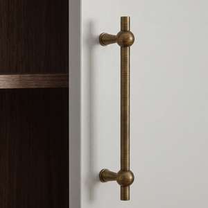 Schrankgriffe aus massivem H59-Messing, antike Bronze, französischer Stil, T-förmige Schubladengriffe, verschiedene Größen für Möbelbeschläge - Product Image 2