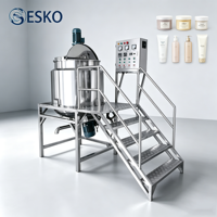 Cuve de mélange électrique ESKO 500L pour le mélange de détergents, shampoings, crèmes, lotions et matériaux à haute viscosité