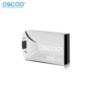 OscOO <b>USB</b> Flash Drive 64GB <b>USB</b> <b>2.0</b> Mini Metal Pendrive For Data Storage - Product Image 1