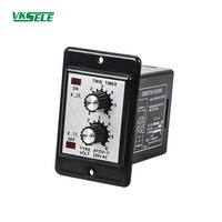 VKSELE ATDV-Y Version à temporisation, Minuteur analogique double multiprogrammable, Relais miniature scellé 10A 220V avec protection contre les surtensions