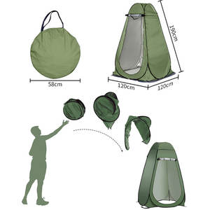 Facile Set Pop-up spogliatoi Privacy tenda doccia esterna portatile istantanea tenda da campo wc riparo antipioggia per campeggio spiaggia - Product Image 4