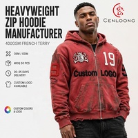 Vêtements pour hommes Cenloong, sweat-shirts en polyester, sweats à capuche pour hommes, sweats à capuche surdimensionnés, fabricant de qualité