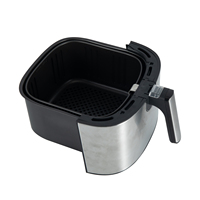 BM Smart Home Appliances Friteuse à air profond électrique Panneau en acier inoxydable Tôle galvanisée Contrôle numérique pour une utilisation intérieure et extérieure