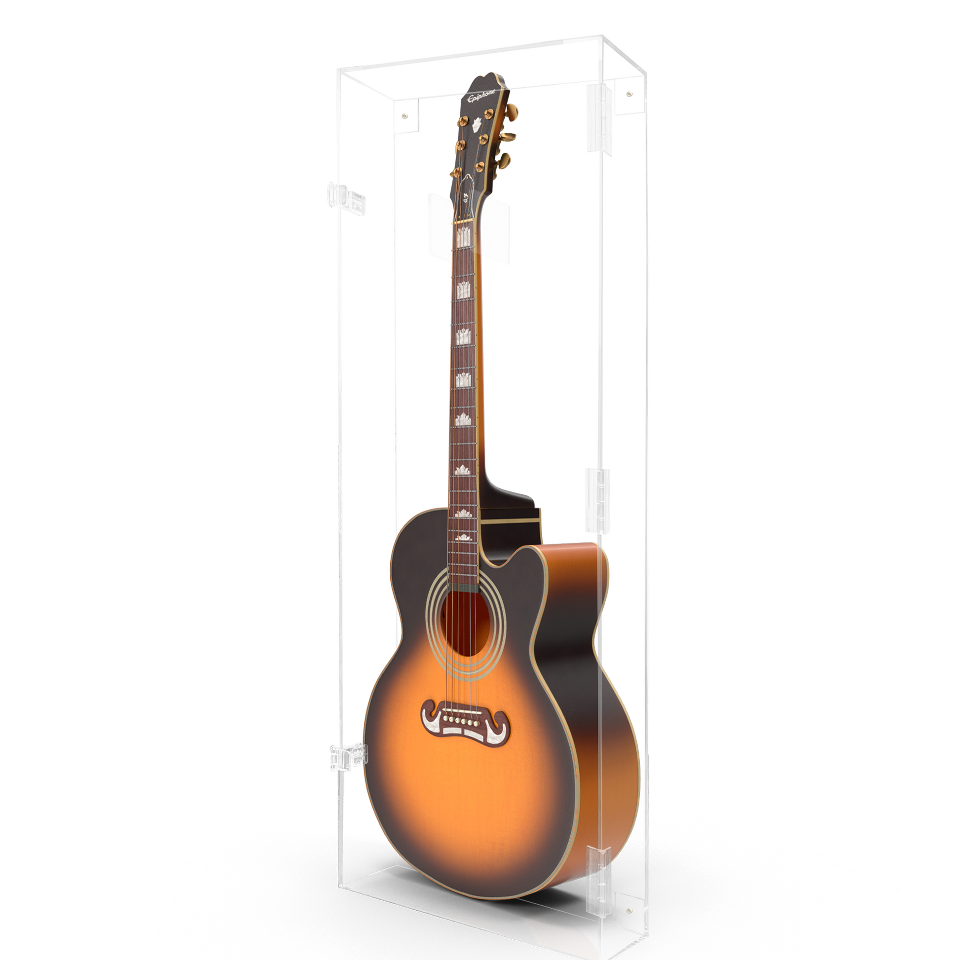 Soporte Para Púas De Guitarra Con Luz LED - Vitrina Acrílica, Se Enciende Al Insertar Púa, Alimentación USB