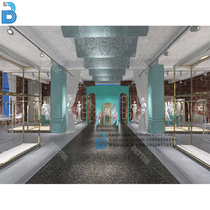 Bán lẻ cửa hàng quần áo đồ nội thất cửa hàng quần áo phù hợp cố định vải cửa hàng may mặc hiển thị tủ đứng cho cửa hàng may mặc - Product Image 6