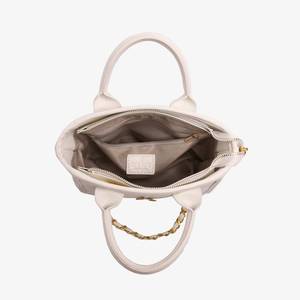 Fashionable Durable Foldable Lady's PU Handbag with Geometric Patterns Chains Zipper Closure for Daily Use Model 2526 - Product Image 2