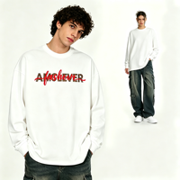 AMCLEVER 2026 T-shirts longs pour hommes DTG DTF, Chemises à manches courtes unisexe Streetwear, Impressions artistiques DTG DTF, Impression sur soie, Personnalisation OEM