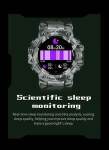 Nouvelle montre connectée LC21Sport pour homme, écran LCD, lampe de poche, boussole, suivi du sommeil, compatible Android et iOS - Product Image 4