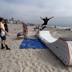 Parc de <span class=keywords><strong>skate</strong></span> gonflable pour sports extrêmes, rampe en U pour skateboard, <span class=keywords><strong>mini</strong></span> rampe, sac de saut gonflable pour l'entraînement - Product Image 2