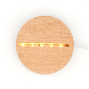 Photo personnalisée Illusion créative 3d Lampara d'anime Base de bureau en acrylique Lampe de Noël à led Lampe de décoration pour chambre d'enfant - Product Image 3