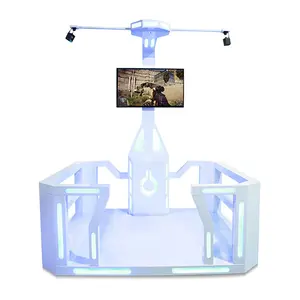 גבוהה רווח VR Stand הליכה פלטפורמת מציאות מדומה משחק 9D VR ירי סימולטור 60pcs סרטים מלאים של כיף, מלא של כיף 1000W