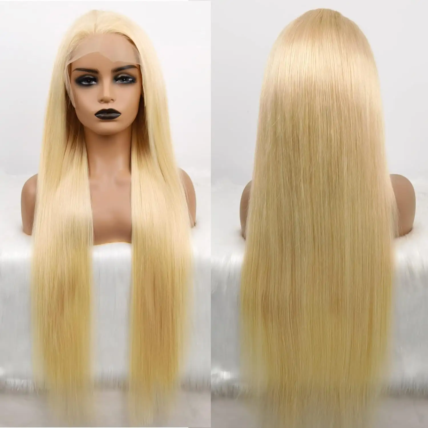 13x4 HD Lace Frontal Wigs Loose Deep Human Hairs Wigs Indian Hair Peruvian Glueless Transparent Lace Front Wigs For Women
