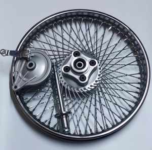 Nuevo Ensamblaje de Llanta de Acero para Rueda Delantera y Trasera Mod Retro CG125 con Eje de Tambor de Freno Cifrado de 72 Agujeros para Motocicletas - Product Image 4