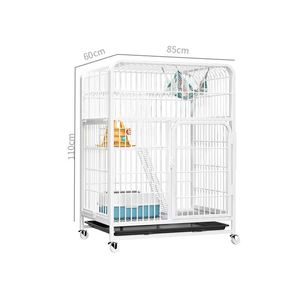 Cage à chat en fer multicouche de luxe sur mesure BS Factory 78*55*110cm, bouton-pression, montage facile, livraison rapide - Product Image 4