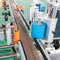 Machine d'étiquetage automatique électrique haute précision à colle humide pour bouteilles rondes PLC