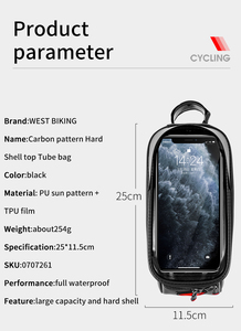 Abay — sac de transport pour vélo, <span class=keywords><strong>sacoche</strong></span> <span class=keywords><strong>avant</strong></span> pour BMX, avec couverture de pluie, guidon à fermeture éclair, multi-fonction, <span class=keywords><strong>porte</strong></span>-<span class=keywords><strong>bagage</strong></span> réfléchissant - Product Image 3