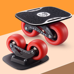 Patineta Freeline <span class=keywords><strong>Drift</strong></span> <span class=keywords><strong>Skate</strong></span> Portátil con Placa Antideslizante, Ruedas de PU con Luces LED y Ejes de Aleación para Alta Velocidad - Product Image 2