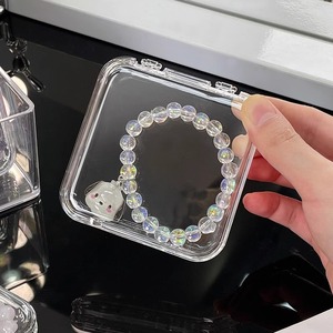 Boîte de Rangement Transparente pour <span class=keywords><strong>Ongles</strong></span>, Boîte de Rangement pour Badges, Grand Emballage Fait Main pour Faux <span class=keywords><strong>Ongles</strong></span>, Boîte Vide Carrée pour Colliers - Product Image 2