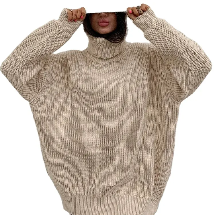 Maglione lavorato a maglia in Cashmere di lana Cardigan Top lavorato a maglia con cappuccio a righe bellissimo maglione da donna Cardigan Top