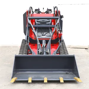 Livraison gratuite Mini Crawler Skid Steer Loader Chinese Skid Steer Loader with 820 mm narrwo bucket