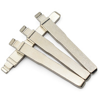 Lame de clé vierge HU101 de haute qualité, lame de remplacement non coupée pour clés télécommandes pliantes, vente en gros disponible