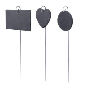 Étiquette d'étiquette de plante en <span class=keywords><strong>ardoise</strong></span> de forme carrée et rectangulaire <span class=keywords><strong>pour</strong></span> <span class=keywords><strong>jardin</strong></span> et floral - Product Image 1