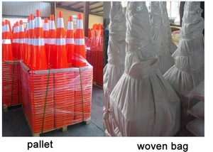 Cônes de signalisation routière pour entrepôts et usines, en caoutchouc/PVC, orange, 28 pouces, pour la sécurité routière - Product Image 4
