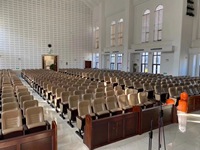 Table de prière pliante durable Chaises d'église Chaises d'auditorium de culte Meubles de théâtre Fauteuil de cinéma