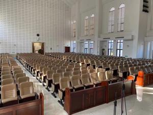 Table de prière pliante durable Chaises d'église Chaises d'auditorium de culte Meubles de théâtre <span class=keywords><strong>Fauteuil</strong></span> de cinéma - Product Image 6