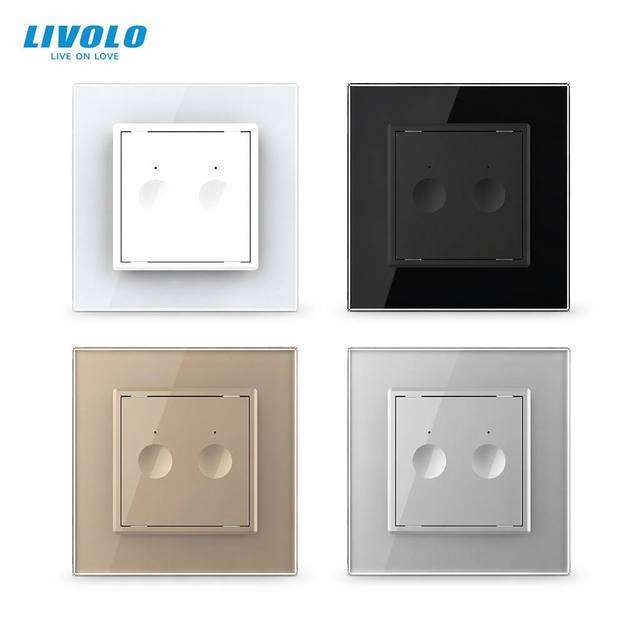 Matter Intermediate Switch 2 Gang 2 Way Function Key with White Panel 80mm*80mm Module 45mm*45mm Smart Device APP Remote Control